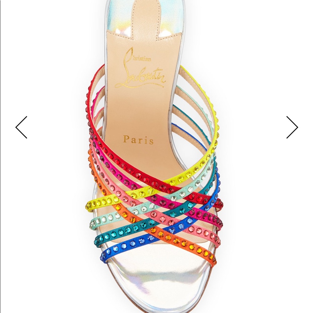Louboutin Marthastrass 100mm Sandal Heel - Picture 6 of 7